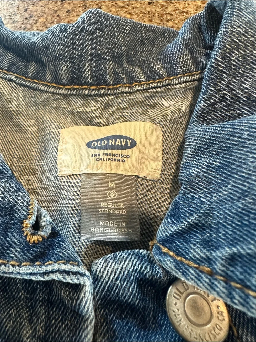 Old Navy Light Blue Denim Jacket Vest
